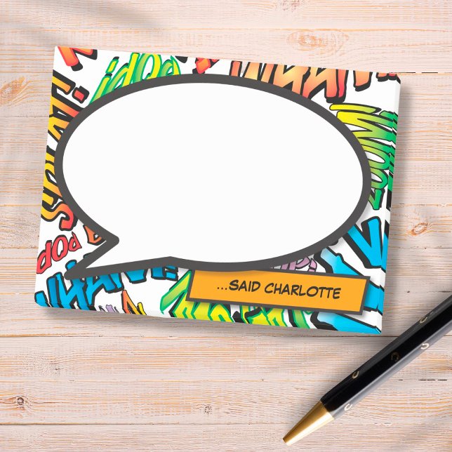 Comic Book Pop Art Speech Bubble Post-it Notes (Creator Uploaded)