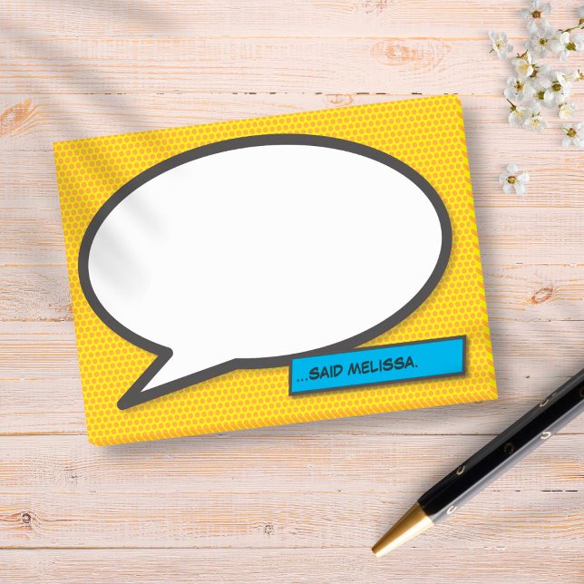 Comic Book Pop Art Speech Bubble Post-it Notes (Creator Uploaded)