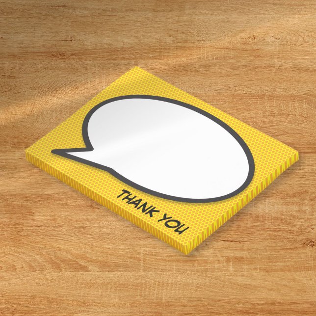 Comic Book Pop Art Speech Bubble Thank You Post-it Notes (Comic Book Pop Art Speech Bubble Thank You Post-it Notes)