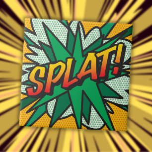 Comic Book Pop Art SPLAT! Tile