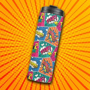 Comic Book Pop Art  Thermal Tumbler