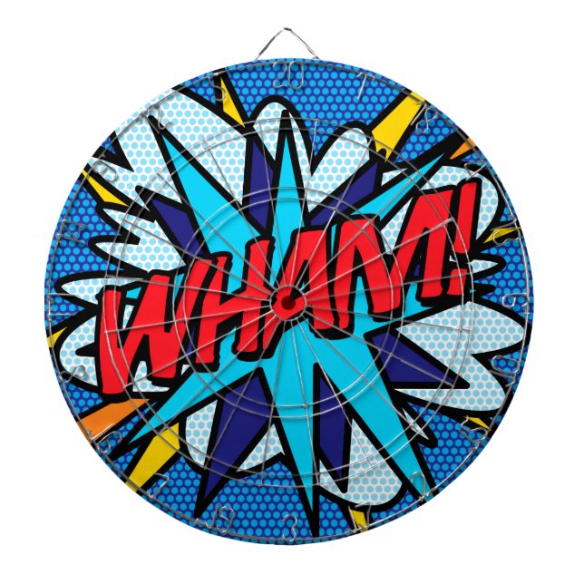 Comic Book Pop Art WHAM Dartboard (Front)