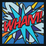 Comic Book Pop Art WHAM Superhero Faux Canvas Print<br><div class="desc">Trendy,  cool pop art faux canvas that makes a great addition to your home decor. The perfect house-warming gift for you,  your friends or your family. Designed by ComicBookPop© at www.zazzle.com/comicbookpop*</div>