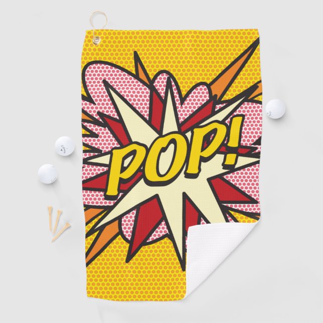 Comic Book Pop Modern Trendy Golf Towel (InSitu)