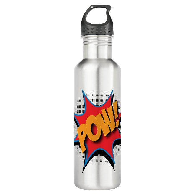 Comic Book Pow! 710 Ml Water Bottle (Front)