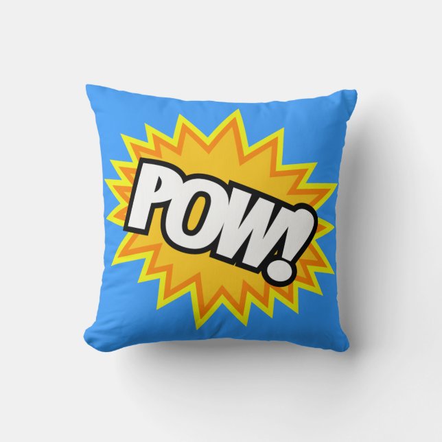Comic Book Pow! Bursts Cushion (Front)