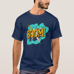 Comic Book Sound Effect Boom Action Bubble retro T-Shirt