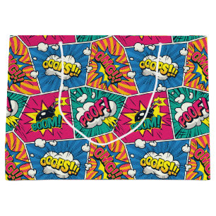 Comic Book Speech Bubble Gift Bag