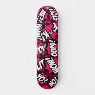 Comic Book Style Skateboard