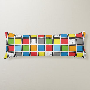 Comic Book Style Squares Body Pillow