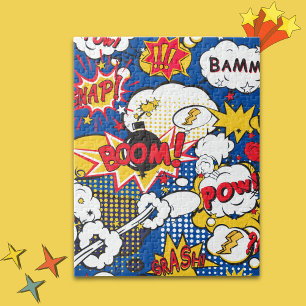 Comic Book Superhero  Jigsaw Puzzle