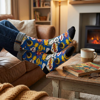 Comic Book Superhero Socks