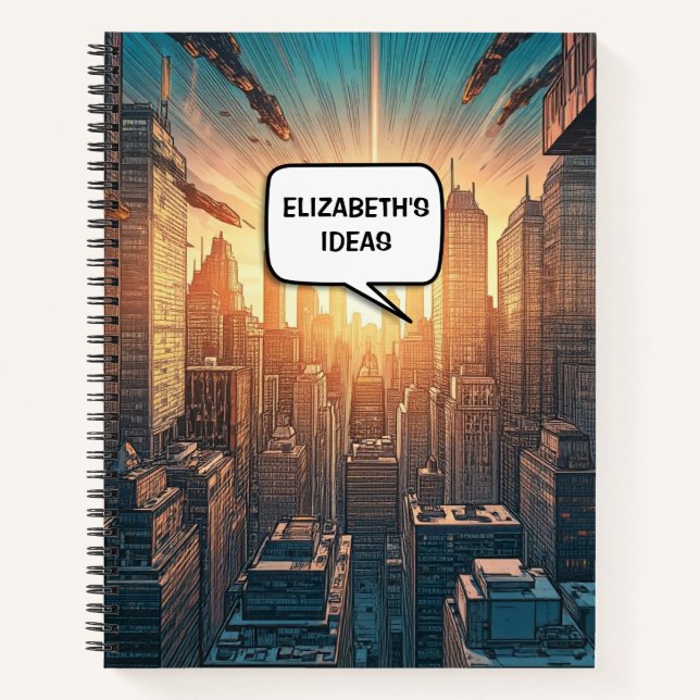 Comic book theme personalised name trendy  (Front)