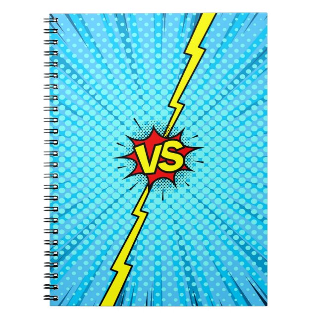 Comic book versus background, classic pop-art styl (Front)