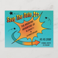 Comic Book Wedding Save The Date