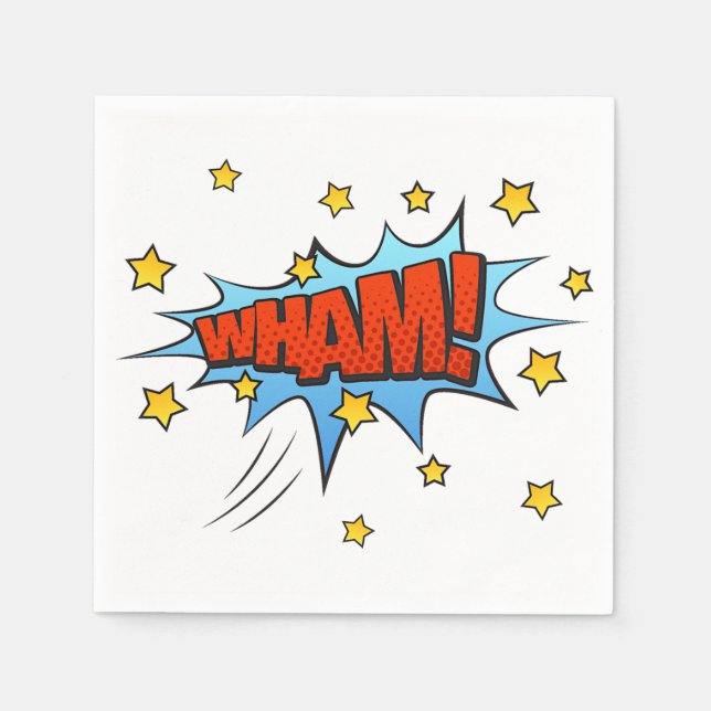 Comic Book WHAM! Napkin (Front)