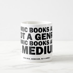 comic books are not a genre coffee mug
