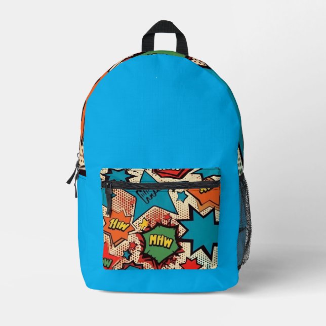 Comic Bubbles Print Cut Sew Bag (Front)