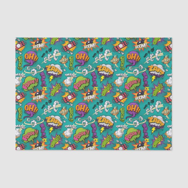 Comic Bubbles Tissue Paper (Front)