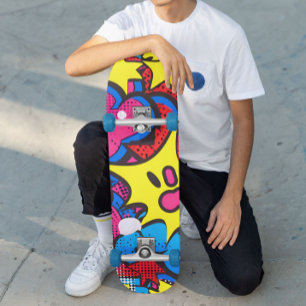 Comic Colours  Skateboard