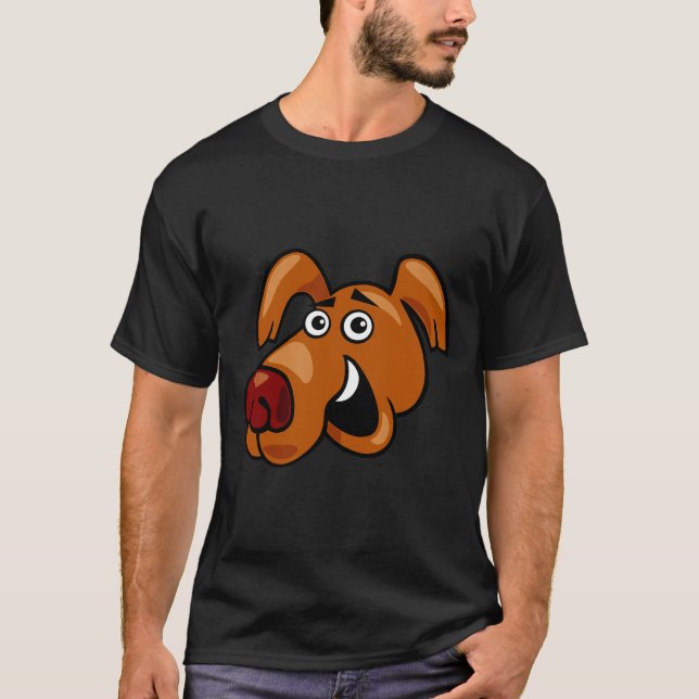 Comic Dog Face No T-Shirt (Front)