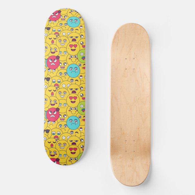 Comic Emoji Skateboard (Front)