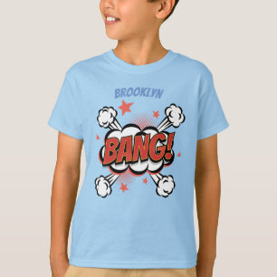 Comic explosion callout typography art T-Shirt
