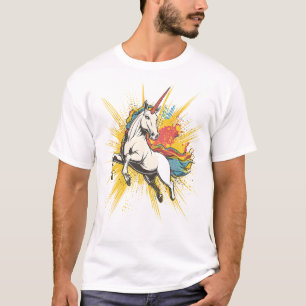 Comic Explosion Unicorn (1) T-Shirt