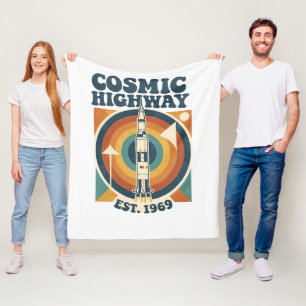 Comic Highway – Fun Pop Art for Comic Fans Fleece Blanket