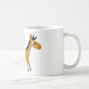 Comic horse coffee mug