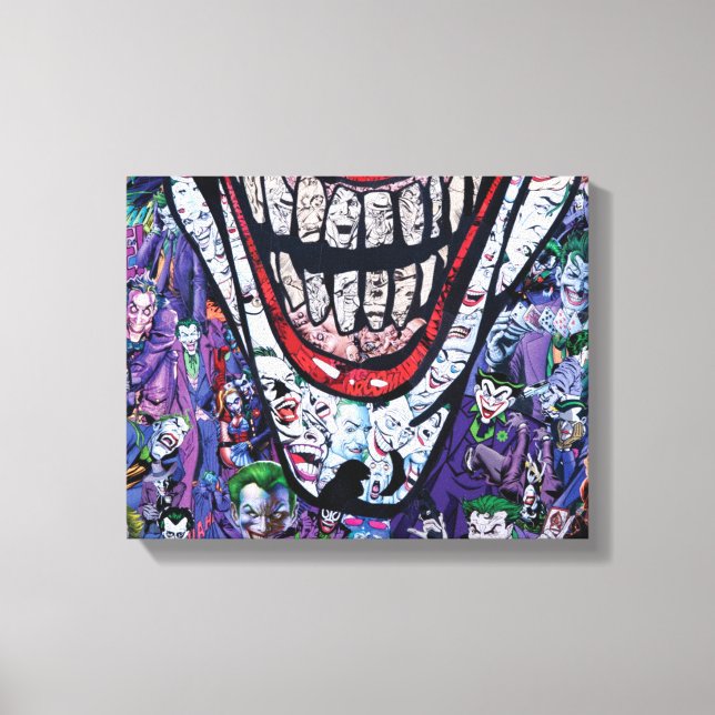 Comic joker Premium Wrapped Canvas (Gloss) (Front)