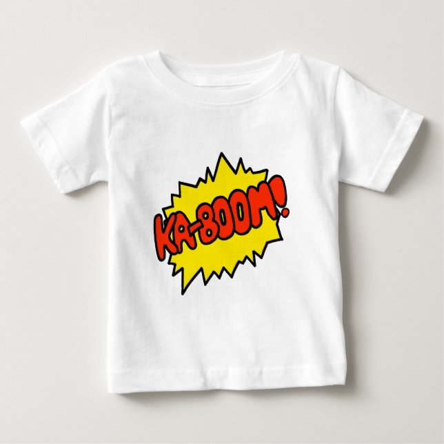 Comic 'Ka-Boom!' Baby T-Shirt (Front)