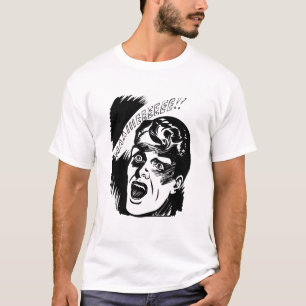 Comic Man Scream Halloween T-Shirt