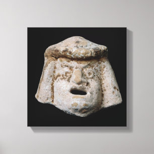 Comic mask canvas print