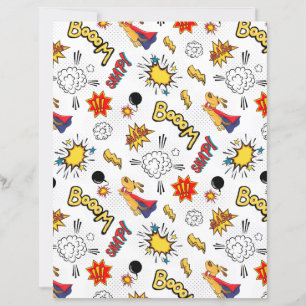 Comic Pattern paper sheets
