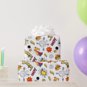 Comic Pattern Wrapping Paper
