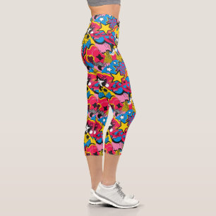 Comic Patterns Capri Leggings