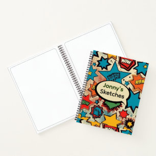 Comic Personalized Sketch Notebook