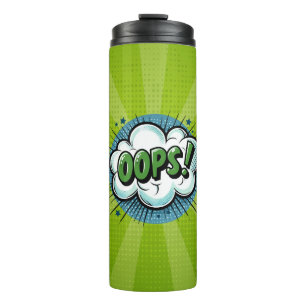 Comic Pop Art OOPS!  Thermal Tumbler