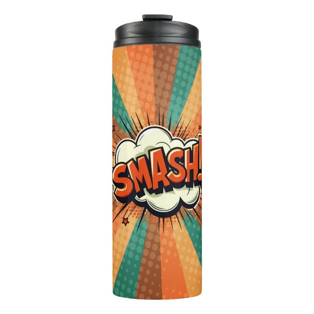 Comic Pop Art SMASH!  Thermal Tumbler (Front)