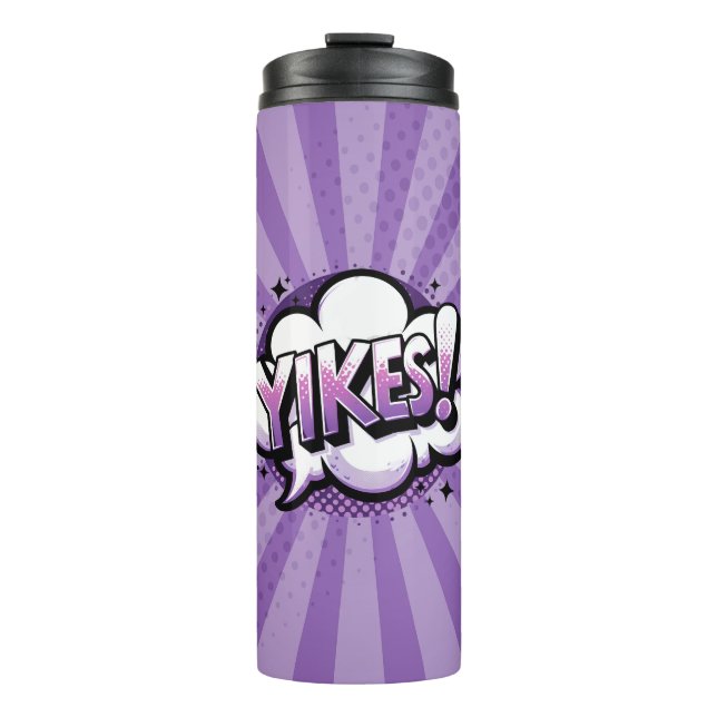 Comic Pop Art YIKES!  Thermal Tumbler (Front)