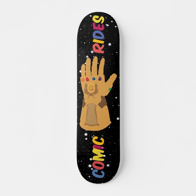 Comic Rides Infinity Gauntlet Deck Skateboard (Front)
