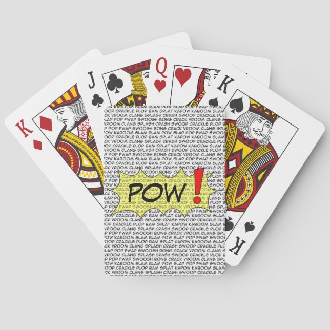 Comic Speak Superhero Playing Cards (Back)
