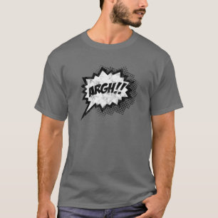 Comic Speech Bubble Curses Argh Funny Sayings Pop T-Shirt