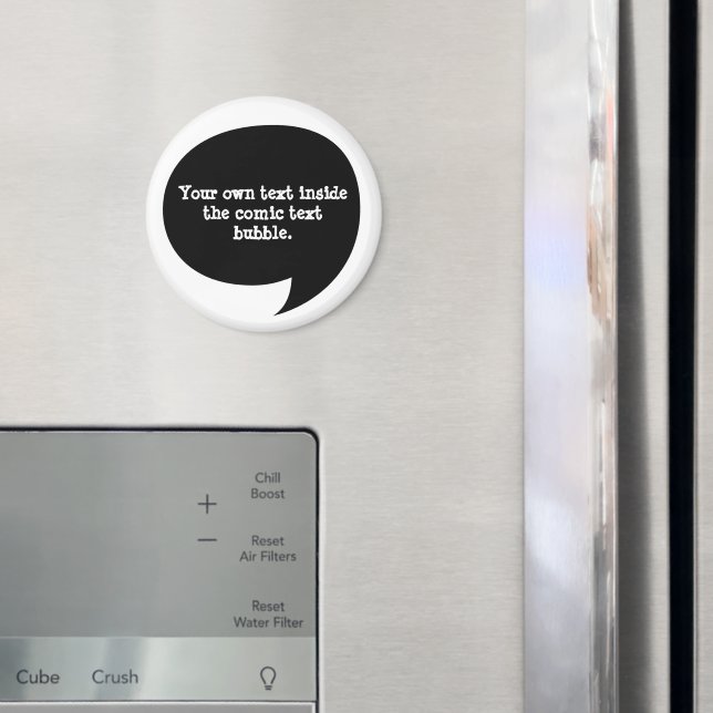Comic Speech Bubble Magnet (In Situ (Fridge))