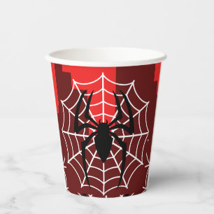 Comic Spider Theme Birthday Party Paper Cup