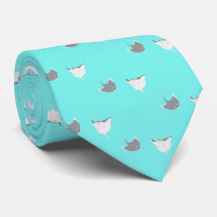 Comic Sting Ray Pattern Tie