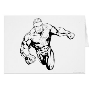 Comic Style - Green Lantern, Black and White