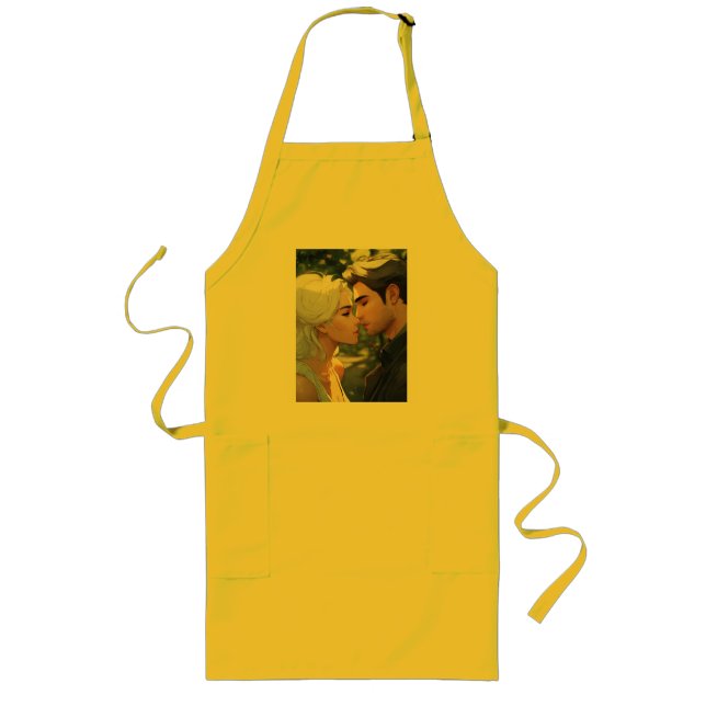 comic style long apron (Front)