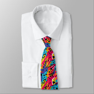 Comic Style Pattern Tie